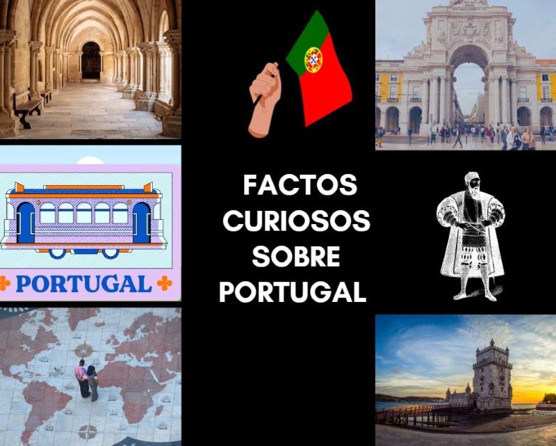 Foto colagem com fotos sobre Portugal